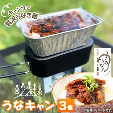 【キャンプ飯】うなぎでキャンプ飯!うなキャン3個セット【配送不可地域：離島・沖縄県】【1443861】
