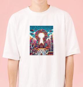 古墳Tシャツ「未来への扉」  サイズ：M