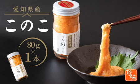 このこ 80g 1本 ナマコ 塩辛 珍味 海の幸 海鮮 魚介 瓶 ご飯 ごはん つまみ おかず 酒 冷凍 愛知県 南知多町 人気 おすすめ 【離島不可】