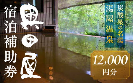湯屋温泉 【奥田屋】宿泊補助券（12,000円分）【a028-4】