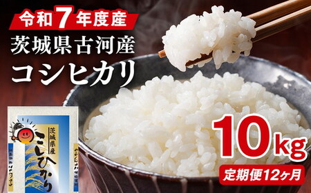 【定期便 12か月】令和7年産 古河市産コシヒカリ 10kg（5kg×2袋）｜米 _DP45