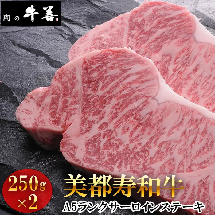 牛善特選 美都寿和牛 サーロインステーキ A5ランク 250g×2枚 No.286