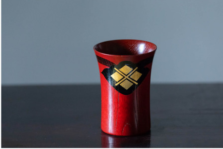 【伝統工芸品】【秀衡塗】秀衡カップ1個 (朱) 【ocy924-cup-1-r】
