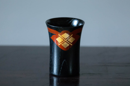 【伝統工芸品】【秀衡塗】秀衡カップ2個 (黒・木目)【ocy924-cup-2-k-w】