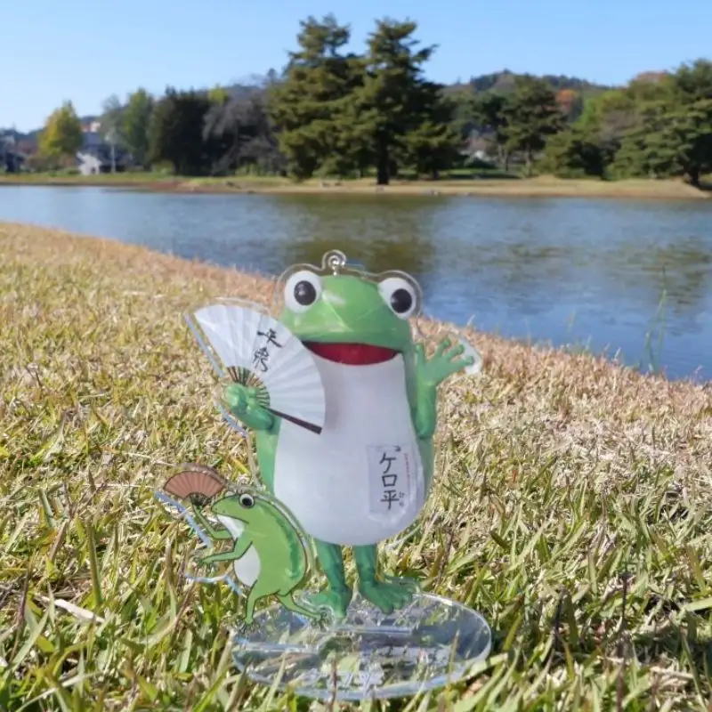 A13.ケロ平セット / 平泉 ゆるキャラ キャラクター てぬぐい 手ぬぐい 和柄 和風 プレゼント 贈答 贈り物 誕生日 お祝い【ptc929-kero-4B】