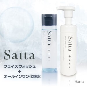 メンズ コスメ Satta スキンケア セット 泡洗顔料＋オールインワン 化粧水 美容 