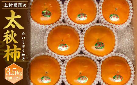 上村農園の 太秋柿 3.5kg (約10～12玉) 【2026年10月下旬～11月下旬まで順次発送予定】