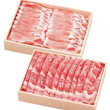 常陸牛とローズポークのしゃぶしゃぶセット_肉 しゃぶしゃぶ 牛肉 牛しゃぶ  肉 しゃぶしゃぶ 豚肉 豚しゃぶ  肉 常陸牛 牛肉 うし ビーフ_【配送不可地域：離島・沖縄県】【1364526】