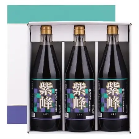 柴沼醤油　紫峰しょうゆ1L×3本セット_調味料 醤油  しょうゆ_【配送不可地域：離島・沖縄県】【1368650】