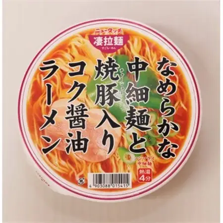 ニュータッチ凄拉麺　なめらかな中細麺と焼豚入りコク醤油ラーメン12個_麺 ラーメン  らーめん 拉麺_【配送不可地域：離島・沖縄県】【1380958】