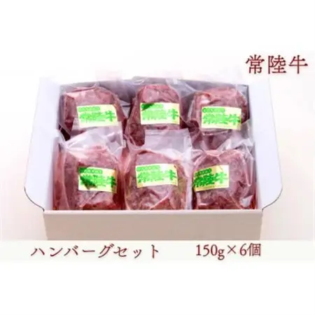 常陸牛ハンバーグセット　150g×6個_肉 ハンバーグ 牛肉 _【配送不可地域：離島・沖縄県】【1458543】