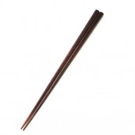 国産漆100%　茨城県奥久慈漆使用　漆芸家　本間健司作　鉋目木地呂箸　24cm　1膳_雑貨・日用品 箸 食器 _【配送不可地域：離島・沖縄県】【1461953】