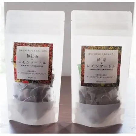 【ギフト商品】「緑茶+レモンマートル」と「和紅茶+レモンマートル」のAセット_飲料・ドリンク 茶葉・ティーバッグ 茶 _【配送不可地域：離島・沖縄県】【1469918】