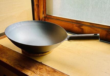 【ふるさと納税限定】片手中華鍋30cm　オリジナル名入れ（山田工業所） AGJ0001