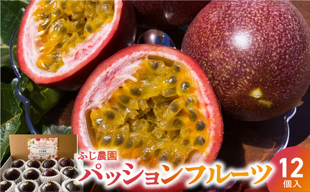 【 2026年 先行予約 】 ふじ農園 の パッションフルーツ 12個入 C031-004 果物 フルーツ
