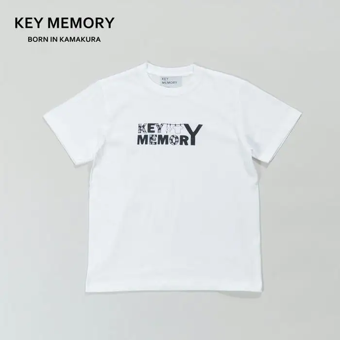 《0》【KEYMEMORY 鎌倉】フラワーロゴTシャツ WHITE
