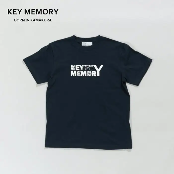 《3》【KEYMEMORY 鎌倉】フラワーロゴTシャツ NAVY