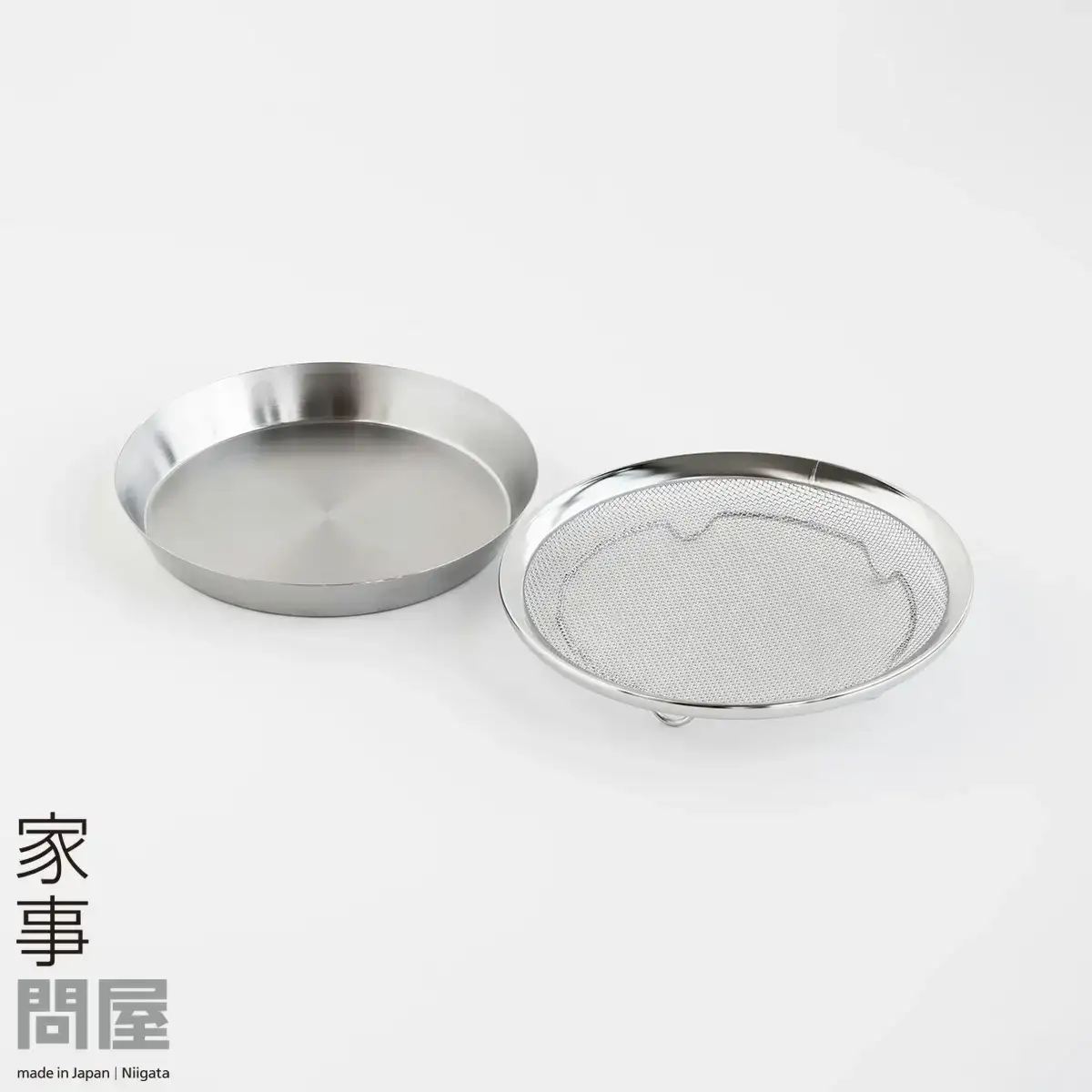 [家事問屋] 盆ザル・まる型トレー19 キッチンツール キッチン用品 燕三条製 下村企販 新生活 【013S093】