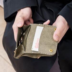 豊岡財布 Haaki Leather ミニ財布 HLW302 グリージオ（HLW302）