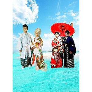 打掛花嫁衣装一式＋紋付羽織袴花婿衣装一式(Ｂ)　【レンタル・チケット】