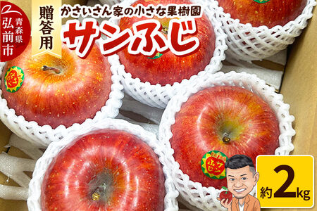 【26年12月発送】りんご サンふじ 約2kg【贈答用】林檎 リンゴ 果物 くだもの フルーツ 青森