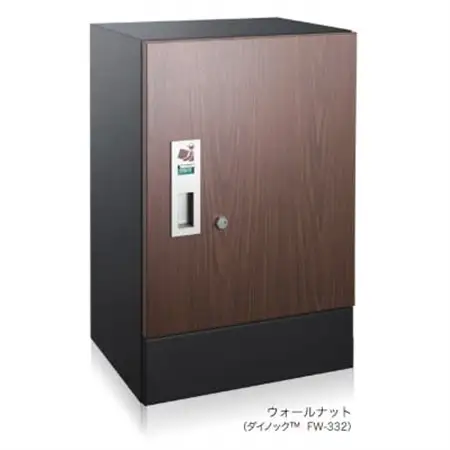 宅配ボックス　3847V2　宅ロウ　据置型　ウォールナット　1台_雑貨・日用品  家具・インテリア _【1506578】