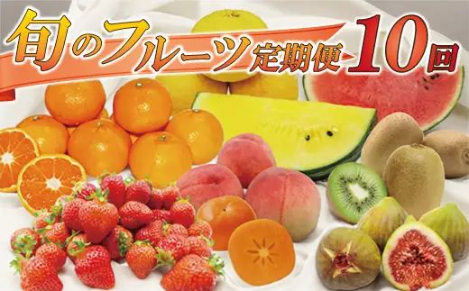 福岡県旬のフルーツ定期便【年10回コース】【1～2月開始】[H5261]