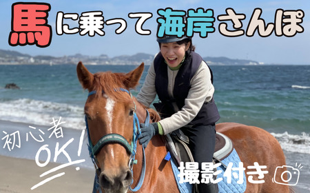 馬と風光明媚な三浦の街と海岸で過ごす 馬に乗って三浦をお散歩 ～ 海岸外乗 120分 ～ M106-001 チケット 体験