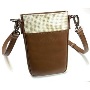 甲州印伝「URUSHINASHIKA」スマホケースA（薄茶）