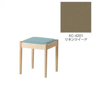 旭川家具　コサイン　フォルクスツール メープル　KCリネンツイード_03579