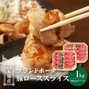 特選木城産 豚ローススライス 500g×2 _K56_0019_2