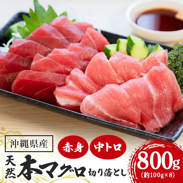 沖縄県産「旬の天然本マグロ」をお届け！切り落としセット 800g 99-3