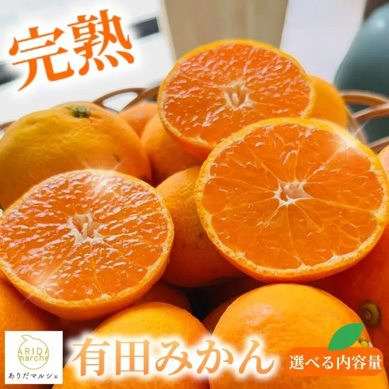【訳あり・ご家庭用】【果汁たっぷり】迫力満点 大粒 有田みかん サイズ混合(2L～4L)　約2.7kg(2.5kg+200g)【2026年11月中旬～1月中旬頃に順次発送予定】【AA90140-ard054D】