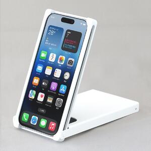 Trick Cover for iPhone15Pro アルミ【白色】 AKV0001