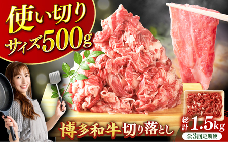 【3回定期便】切り落とし500g  [AFBO074]