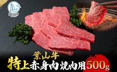 葉山牛 特上赤身 焼肉用 500g 冨士屋牛肉店 葉山牛 和牛 にく 肉焼くだけ 焼き肉用  冷凍 お中元 ギフト 箱入り 贈答用  豪華 おもてなし神奈川県 【 逗子市 】