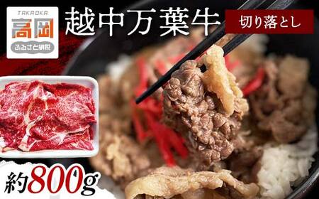 越中万葉牛切り落とし800ｇおすすめ 牛肉 すき焼き ボリューム 冷凍 /天狗乃肉林本店/富山県高岡市  FAD-1356