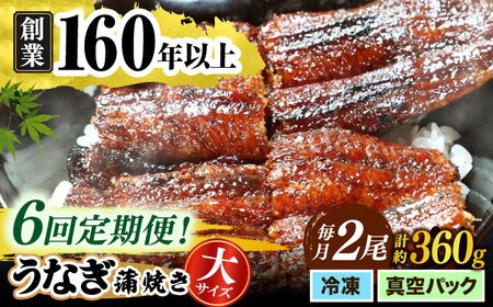 【うなぎや】 【6回定期便】 炭火焼 うなぎの蒲焼き 2尾 【紀州備長炭使用】 鰻 ウナギ 丑の日 多治見市 [TFO008]