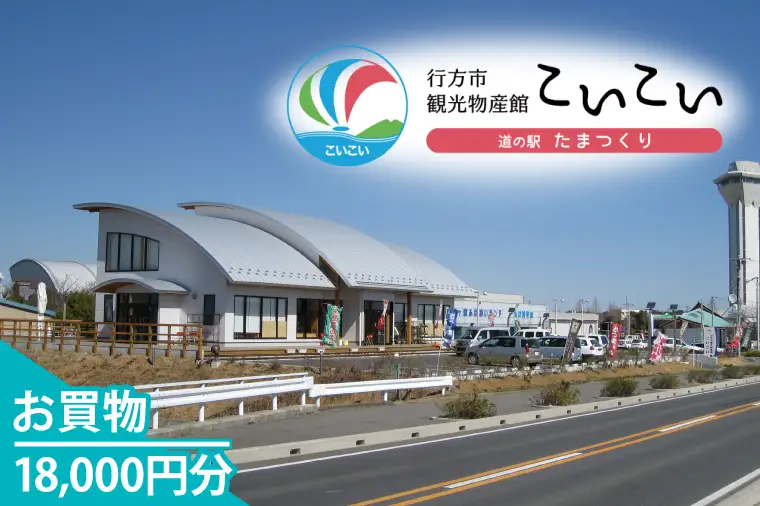 CT-25　行方市観光物産館「こいこい」お買物18,000円分