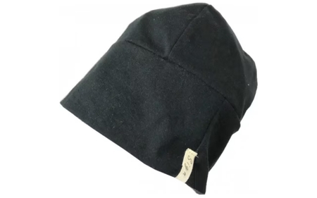 【ブラック】室内用帽子 オーガニックコットン 天4方ワッチ【canl0003-1】