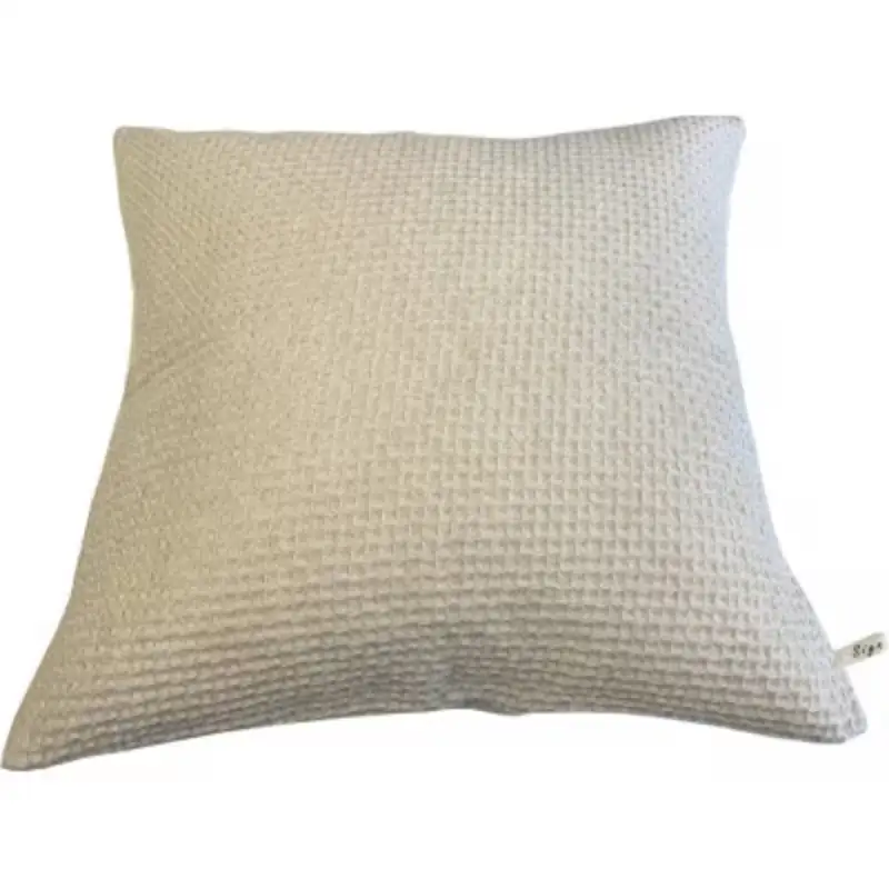 【ナチュラル】オーガニックコットン麻混ワッフルクッションカバー45＊45【canl0010-1】