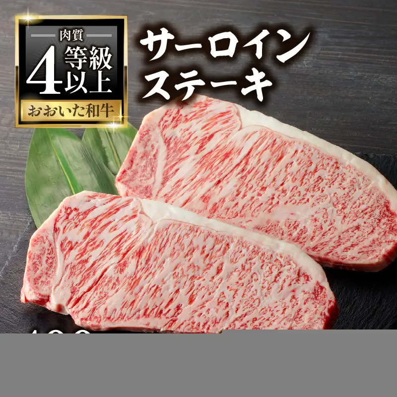 おおいた和牛認定店はしづめ 厳選！【贈答用】A4等級以上おおいた和牛 サーロインステーキ400g(200g×2枚) A01139