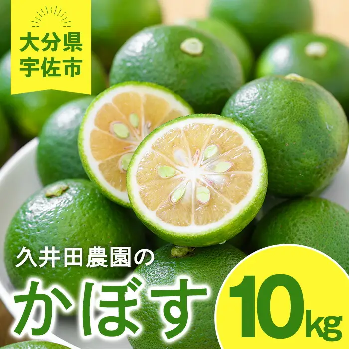 ＜先行予約受付中！2026年8月上旬以降順次発送予定＞かぼす(10kg)柑橘 かんきつ 大分県産直 期間限定【112600200】【ａｎｄＫ】