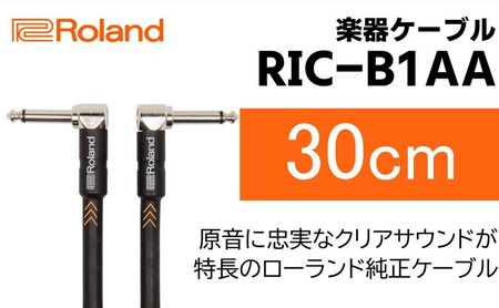 【Roland純正】楽器ケーブル 30cm/RIC-B1AA【配送不可：離島】 