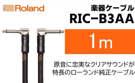 【Roland純正】楽器ケーブル 1m/RIC-B3AA【配送不可：離島】 