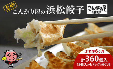 【定期便6回】こんがり屋の浜松餃子60個入り はままつ 中華料理 静岡 名物【配送不可：離島】 