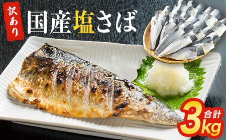 訳あり 塩 サバ フィーレ 3kg さば 鯖 切り身 宮城県 石巻市