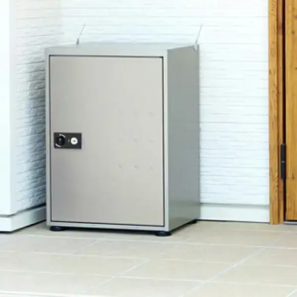簡単設置 非常開錠機能付き宅配ボックス 67cm 屋外 完成品 防水 宅配box [グリーンライフ]