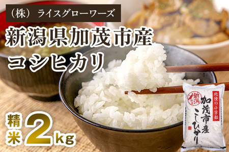 【令和7年産】新潟県 加茂市産 コシヒカリ 2kg《順次出荷》 （株）ライスグローワーズ