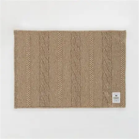 ウールラグ/Fisherman's Court  CAMEL  90×60cm【1500280】